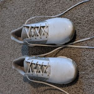Adidas women's golf shoes, white and grey, size 8.5
